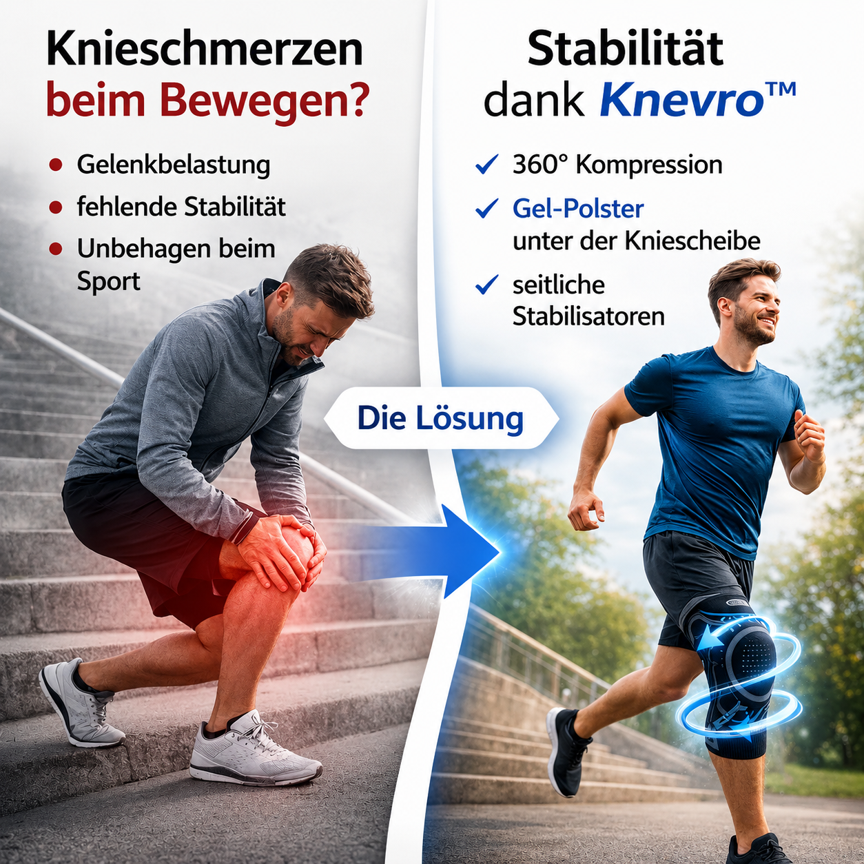 Knieschmerzen beim Bewegen – die Lösung dank Knevro